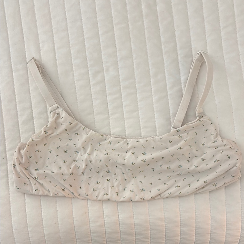 Skims Scoop Floral Print Bralette